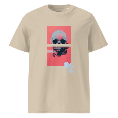 Print 'Neon Afterlife' Organic Cotton T-shirt Desert Dust MILTTI