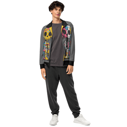 Print 'Skull Drip' Track Jacket MILTTI
