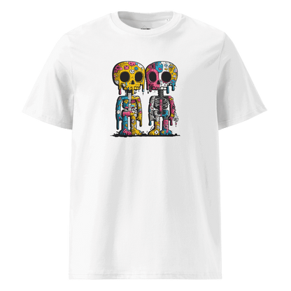Print 'Skull Drip' Organic Cotton T-shirt White MILTTI