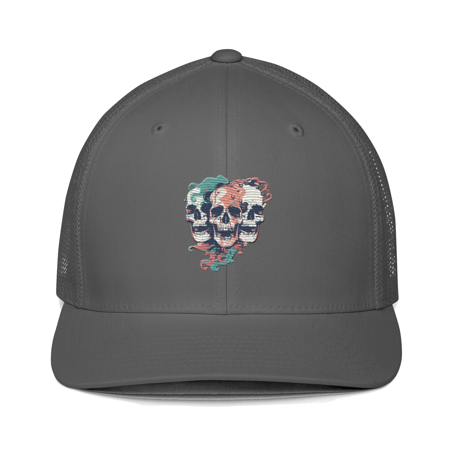 Print 'Skull Squad' Trucker Cap Charcoal MILTTI
