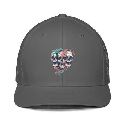 Print 'Skull Squad' Trucker Cap Charcoal MILTTI