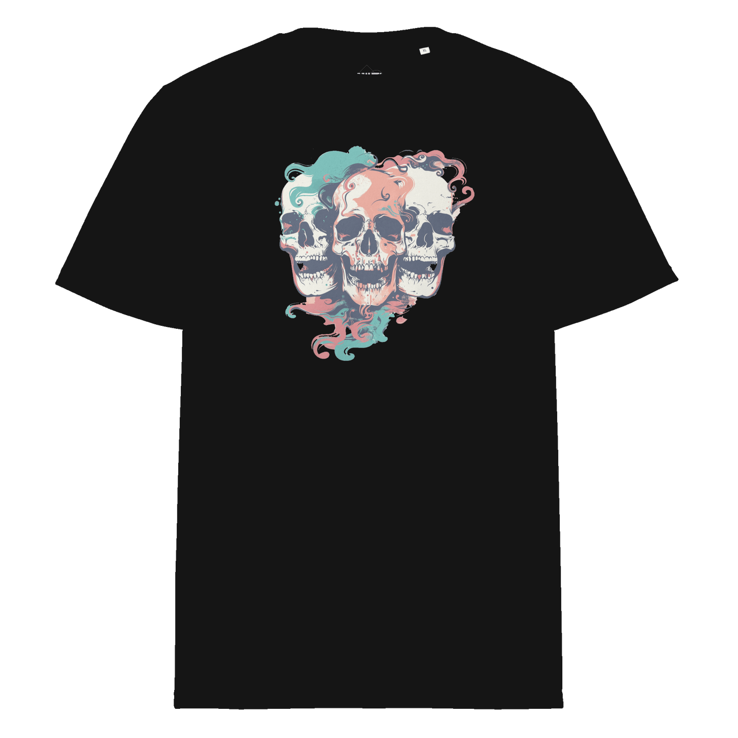 Print 'Skull Squad' Organic Cotton T-shirt Black MILTTI