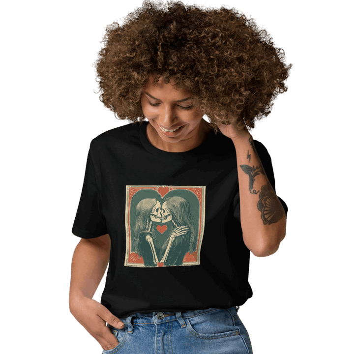 Print 'Skullmates' Organic Cotton T-shirt MILTTI