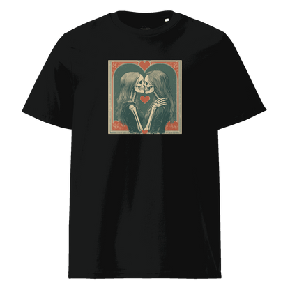 Print 'Skullmates' Organic Cotton T-shirt Black MILTTI
