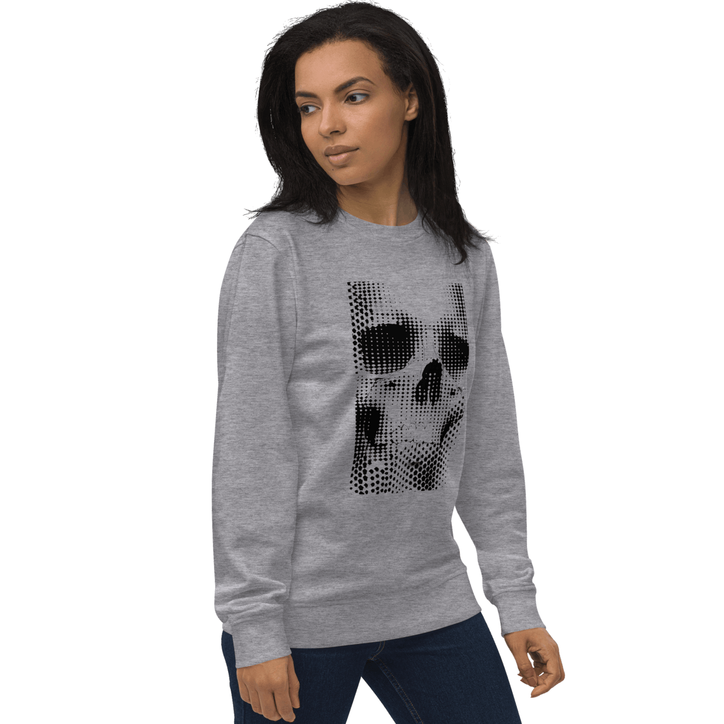 Print 'Static Skull' Organic Sweatshirt MILTTI