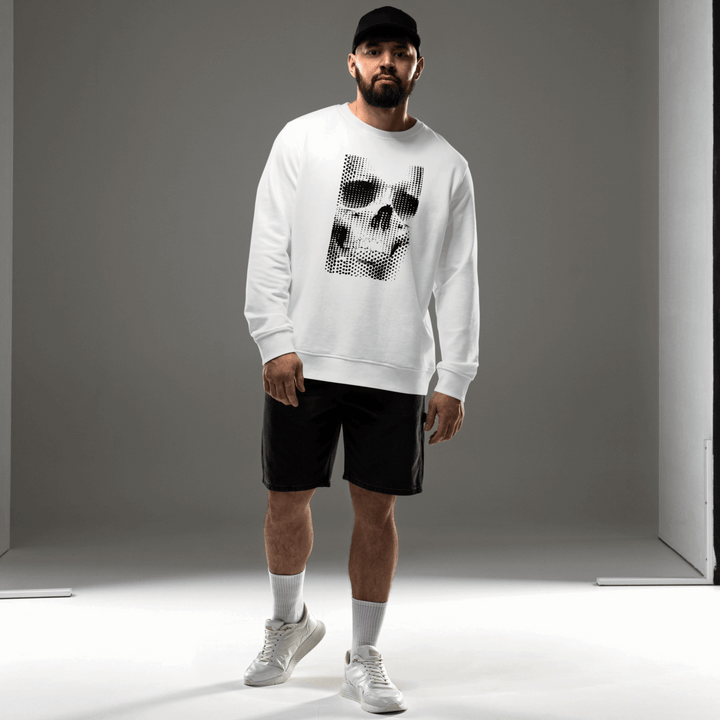 Print 'Static Skull' Organic Sweatshirt MILTTI