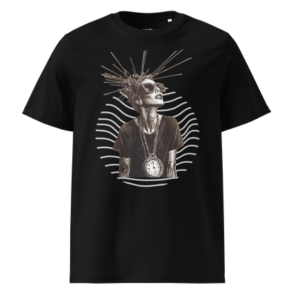 Print 'Timeless Rebel' Organic Cotton T-shirt Black MILTTI