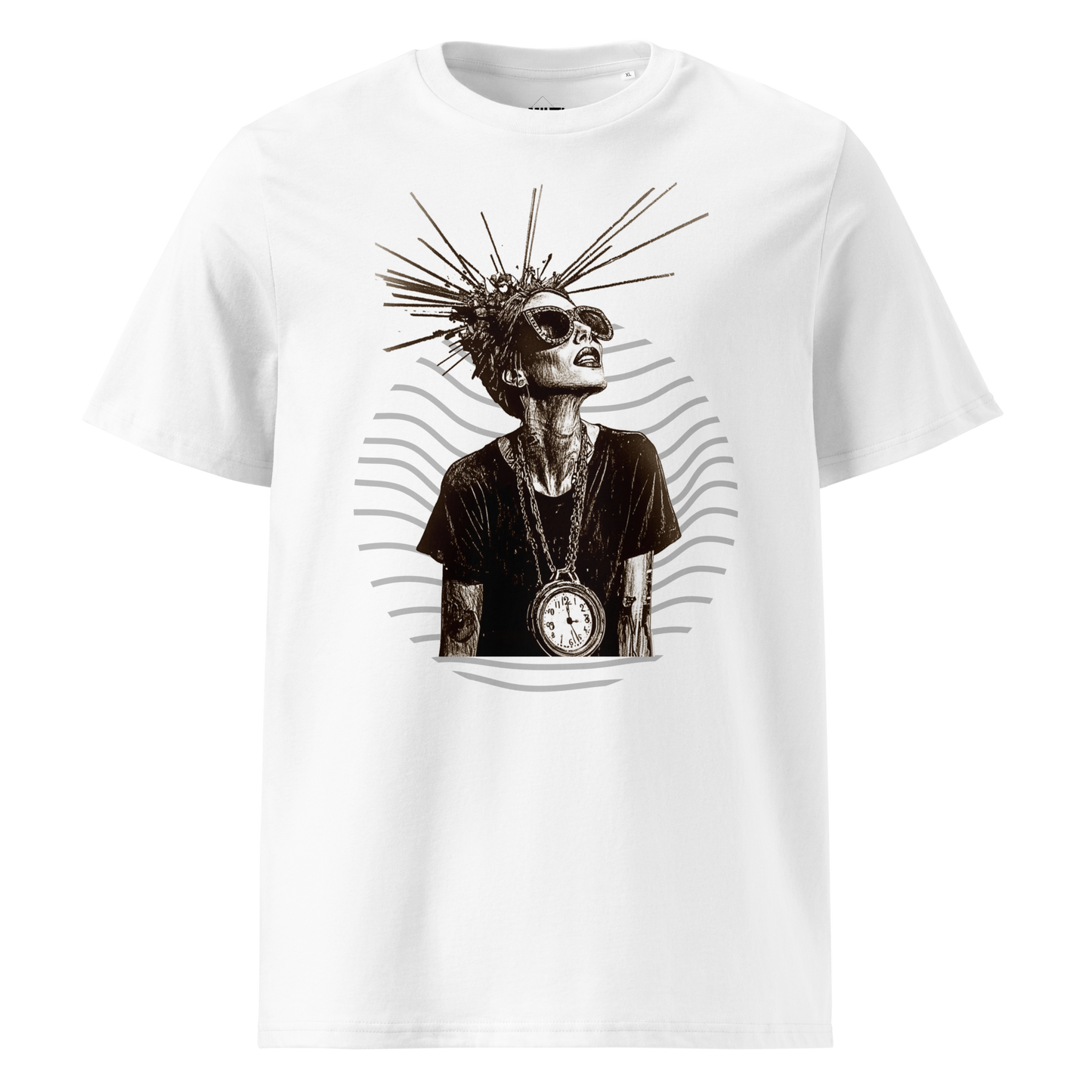 Print 'Timeless Rebel' Organic Cotton T-shirt White MILTTI