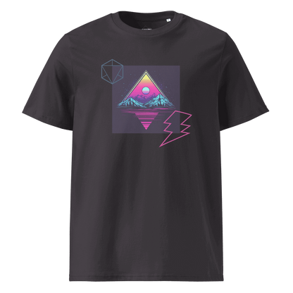 Print 'Pop Triangle' Organic Cotton T-shirt Anthracite MILTTI