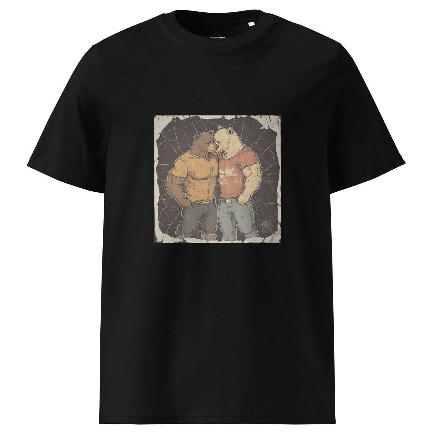 Print 'Bears' Organic Cotton T-shirt Black MILTTI