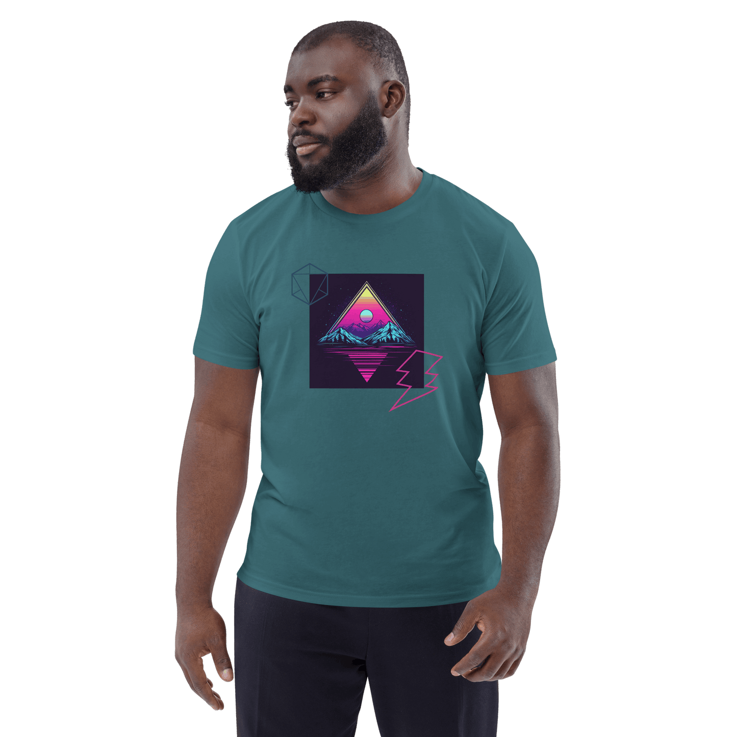 Print 'Pop Triangle' Organic Cotton T-shirt MILTTI