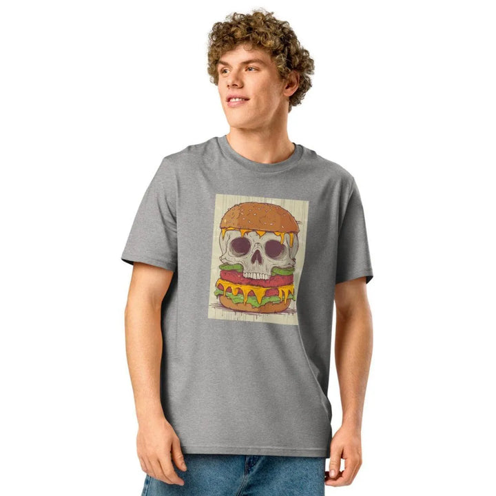Print 'Last Bite' Organic Ribbed Neck T-shirt MILTTI