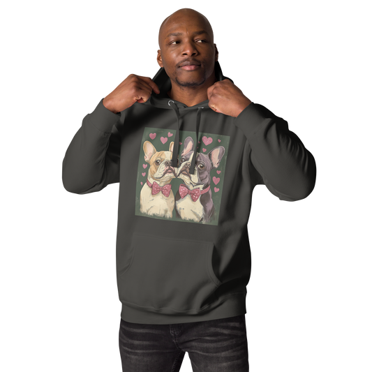 Print 'Bulldog Couple' Hoodie MILTTI