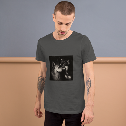 Print 'Dog Couple B&W' T-shirt MILTTI