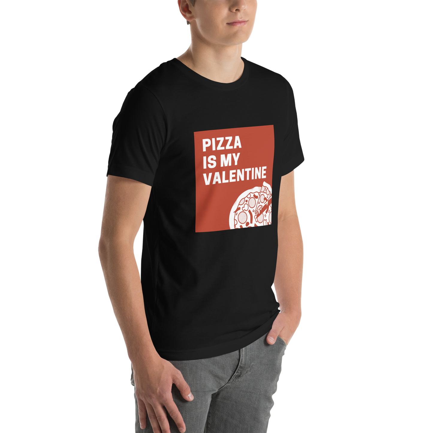 Print 'Pizza is my Valentine' T-shirt MILTTI